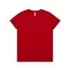 ASColour Womens Basic Tee red scaled ASColour Womens Basic Tee red scaled