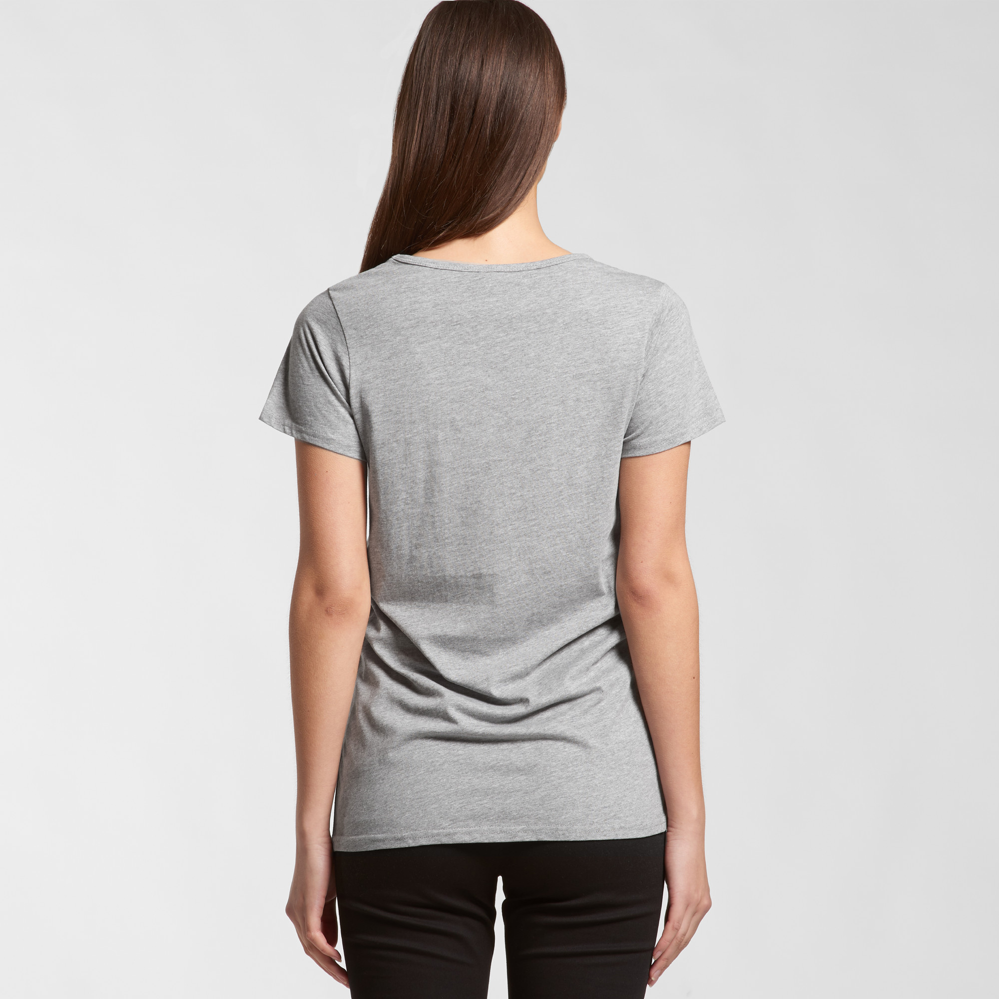 ASColour Womens Bevel V Neck Tee back ASColour Womens Bevel V Neck Tee back