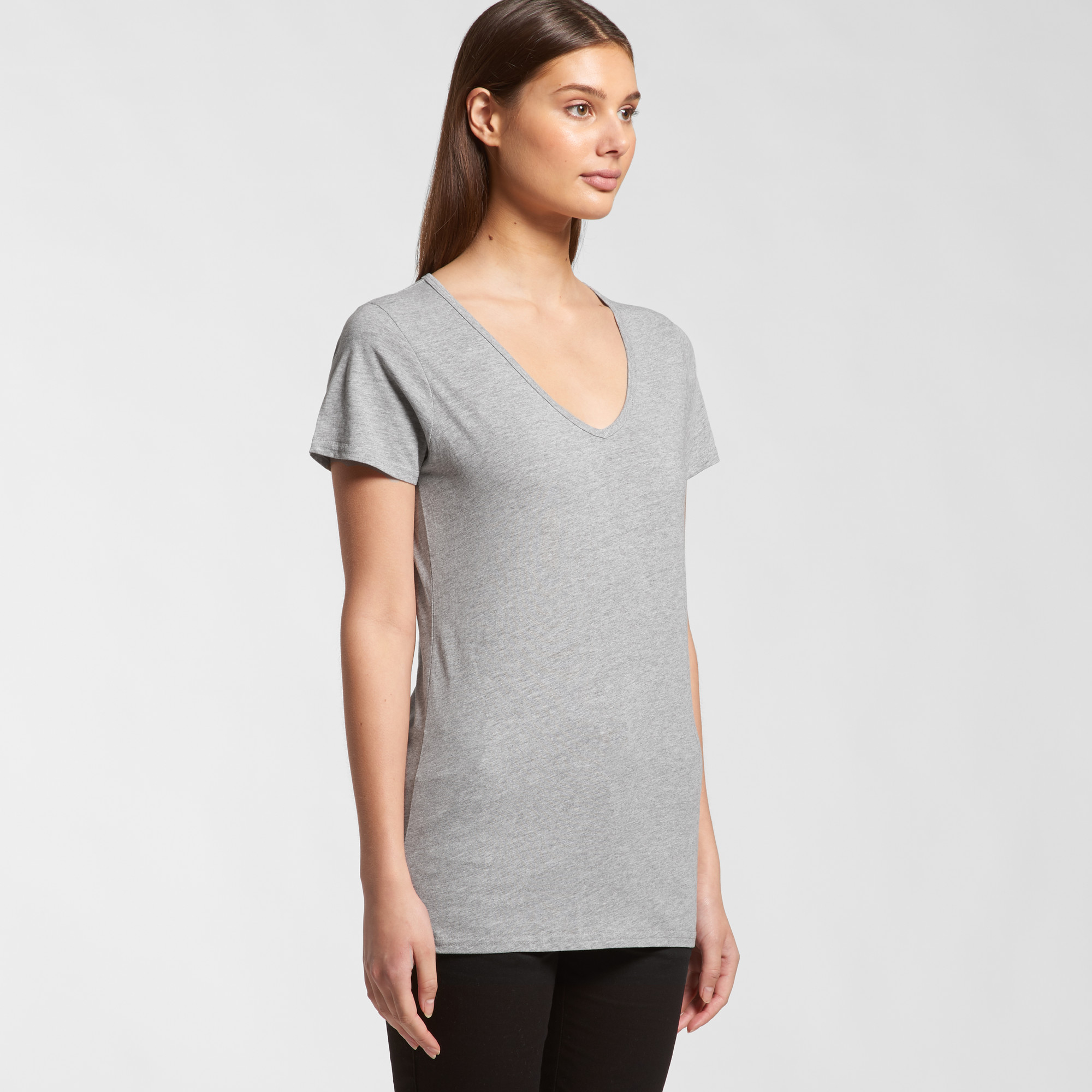 ASColour Womens Bevel V Neck Tee turn ASColour Womens Bevel V Neck Tee turn