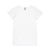 ASColour Womens Bevel V Neck Tee white ASColour Womens Bevel V Neck Tee white