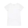 ASColour Womens Bevel V Neck Tee white back ASColour Womens Bevel V Neck Tee white back
