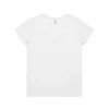 ASColour Womens Chloe V Neck Tee white scaled ASColour Womens Chloe V Neck Tee white scaled