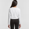ASColour Womens Crop LS Tee back ASColour Womens Crop LS Tee back