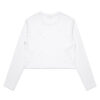 ASColour Womens Crop LS Tee white back ASColour Womens Crop LS Tee white back