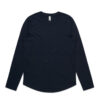 ASColour Womens Curve LS Tee navy scaled