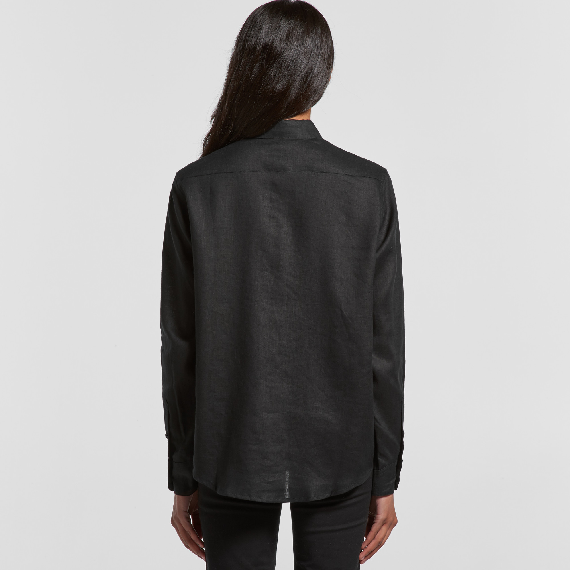ASColour Womens Linen Shirt back ASColour Womens Linen Shirt back
