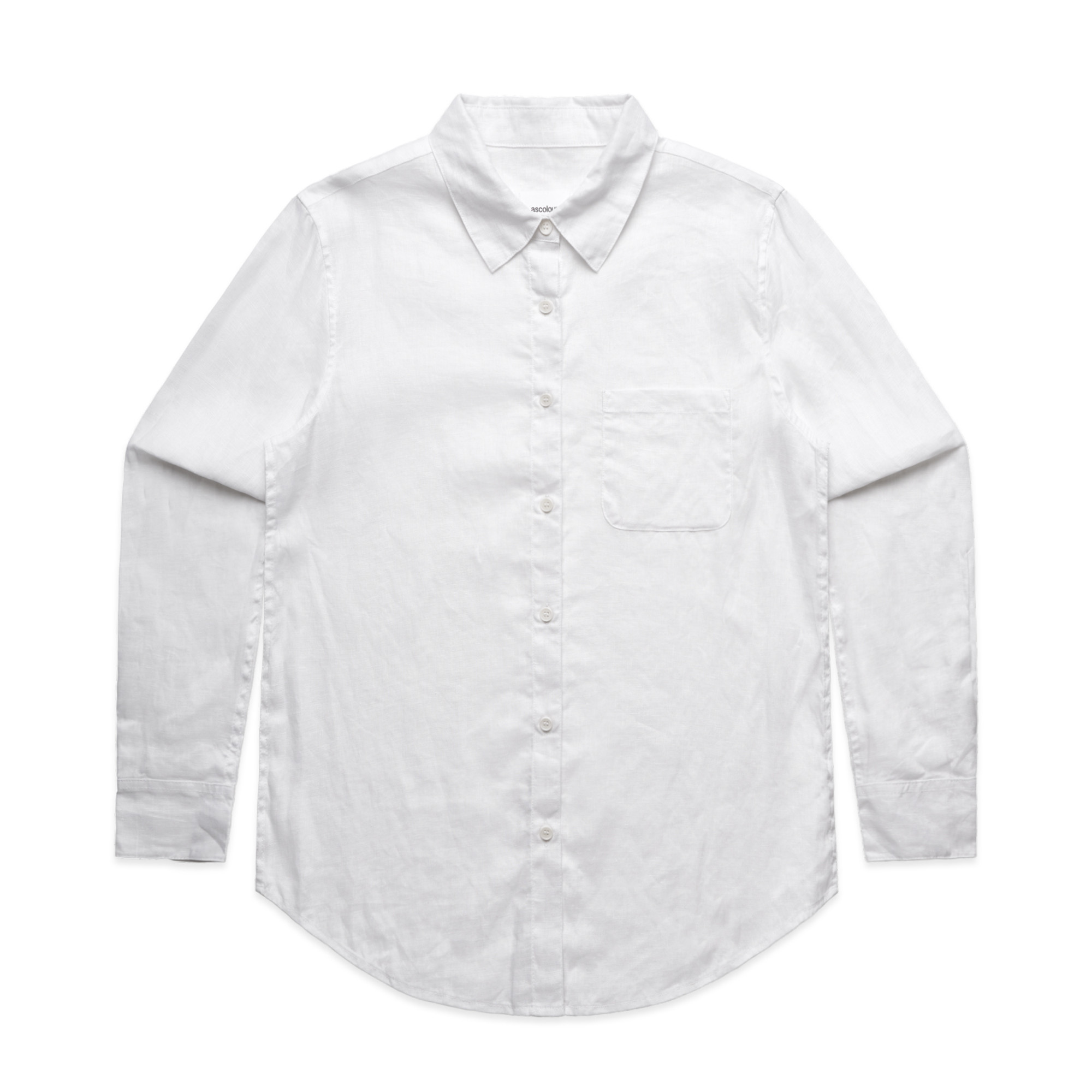 ASColour Womens Linen Shirt white ASColour Womens Linen Shirt white