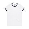 ASColour Womens Maple Ringer Tee white navy scaled ASColour Womens Maple Ringer Tee white navy scaled