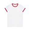 ASColour Womens Maple Ringer Tee white red scaled ASColour Womens Maple Ringer Tee white red scaled