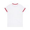 ASColour Womens Maple Ringer Tee white red back ASColour Womens Maple Ringer Tee white red back