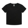 ASColour Womens Organic Rib Baby Tee black scaled