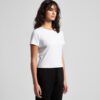 ASColour Womens Organic Rib Baby Tee turn