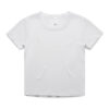 ASColour Womens Organic Rib Baby Tee white scaled