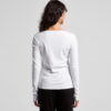 ASColour Womens Organic Rib LS Tee back ASColour Womens Organic Rib LS Tee back