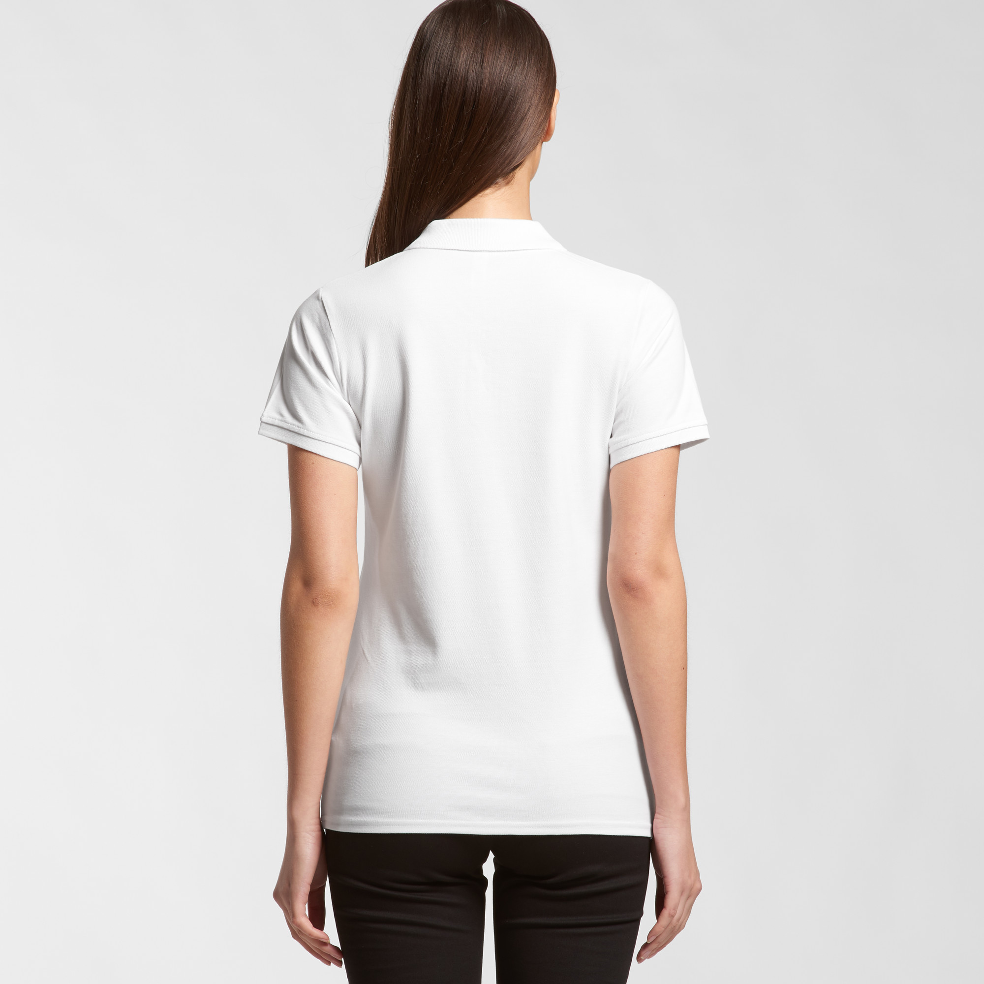 ASColour Womens Pique Polo back ASColour Womens Pique Polo back
