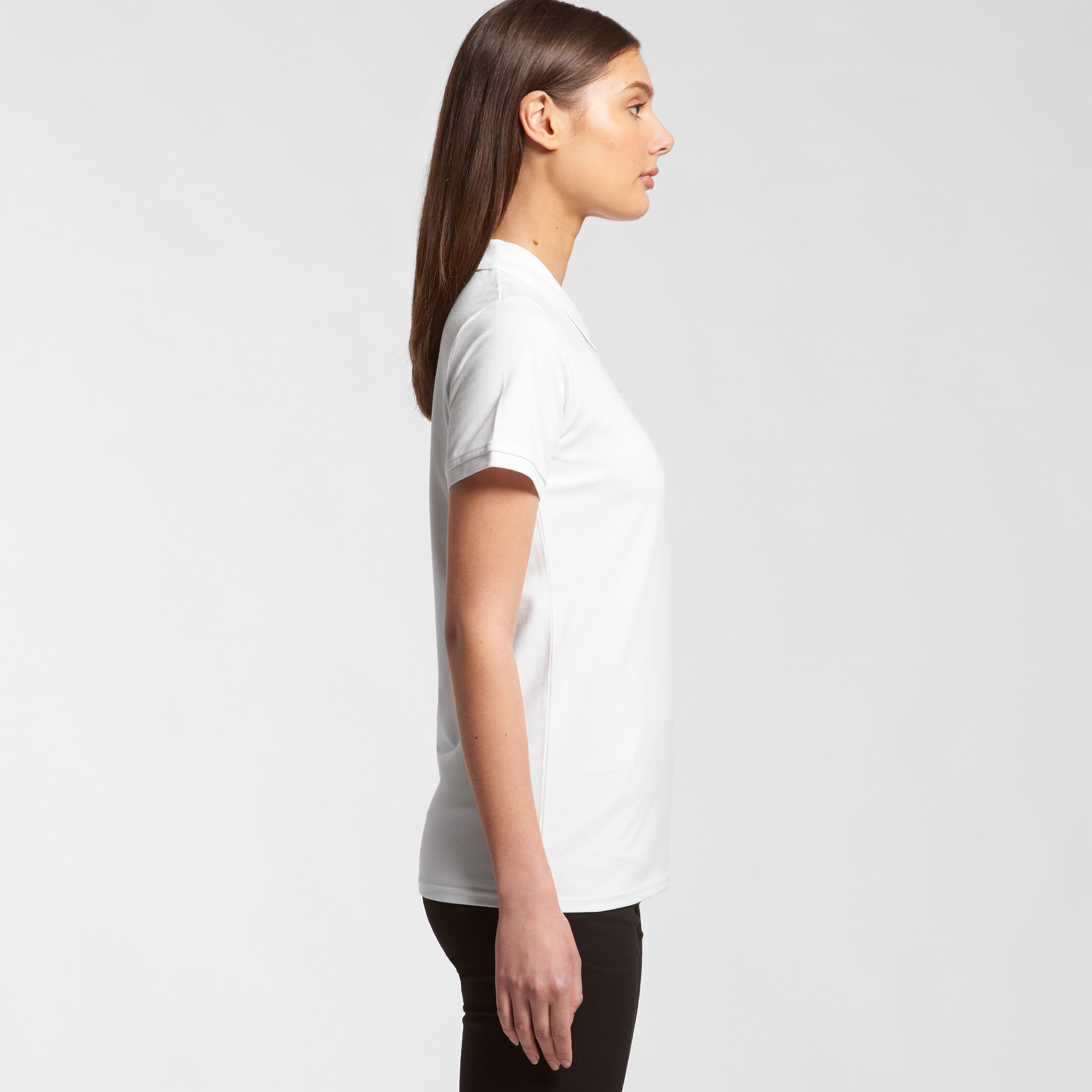 ASColour Womens Pique Polo side ASColour Womens Pique Polo side