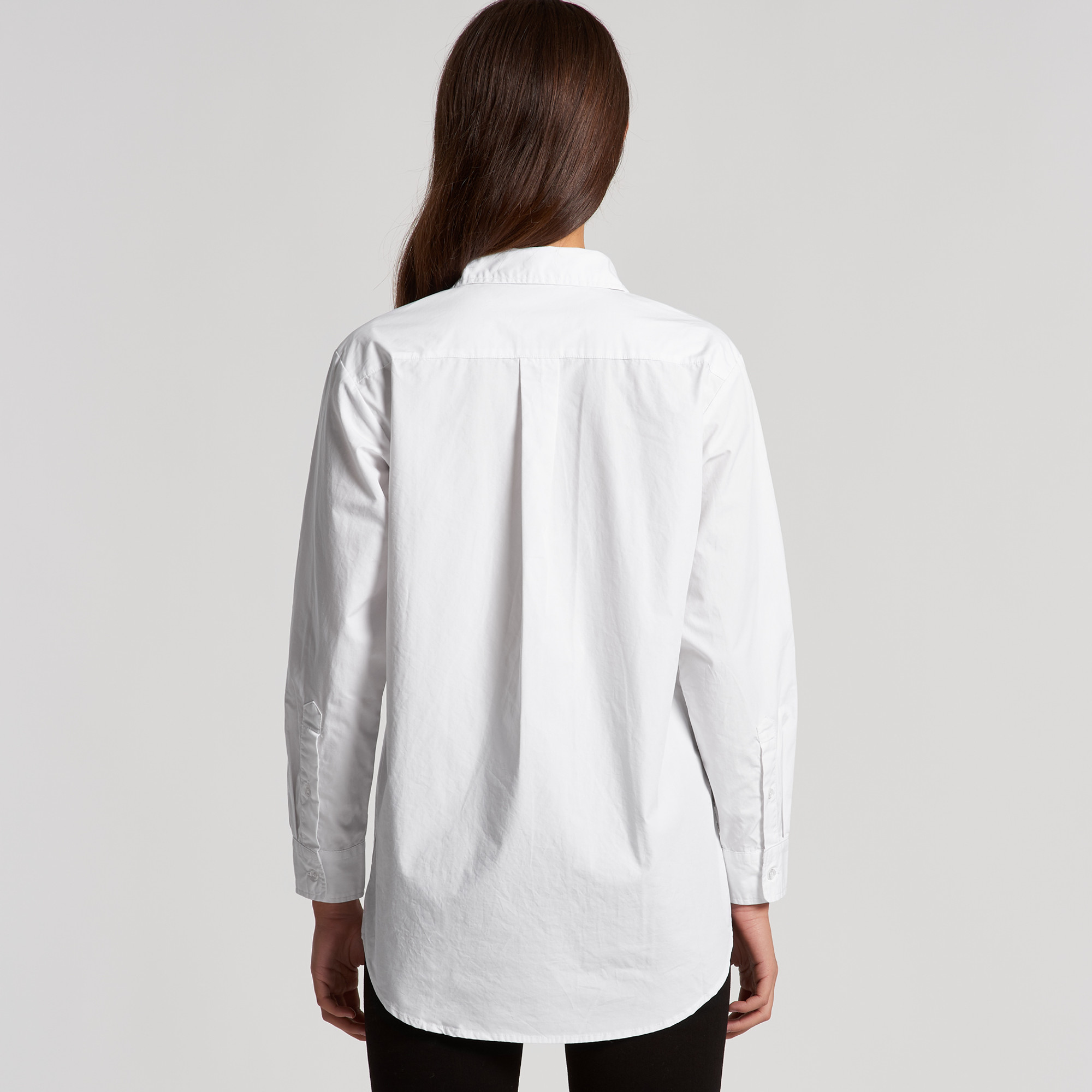 ASColour Womens Poplin Shirt back ASColour Womens Poplin Shirt back