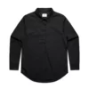 ASColour Womens Poplin Shirt black scaled ASColour Womens Poplin Shirt black scaled