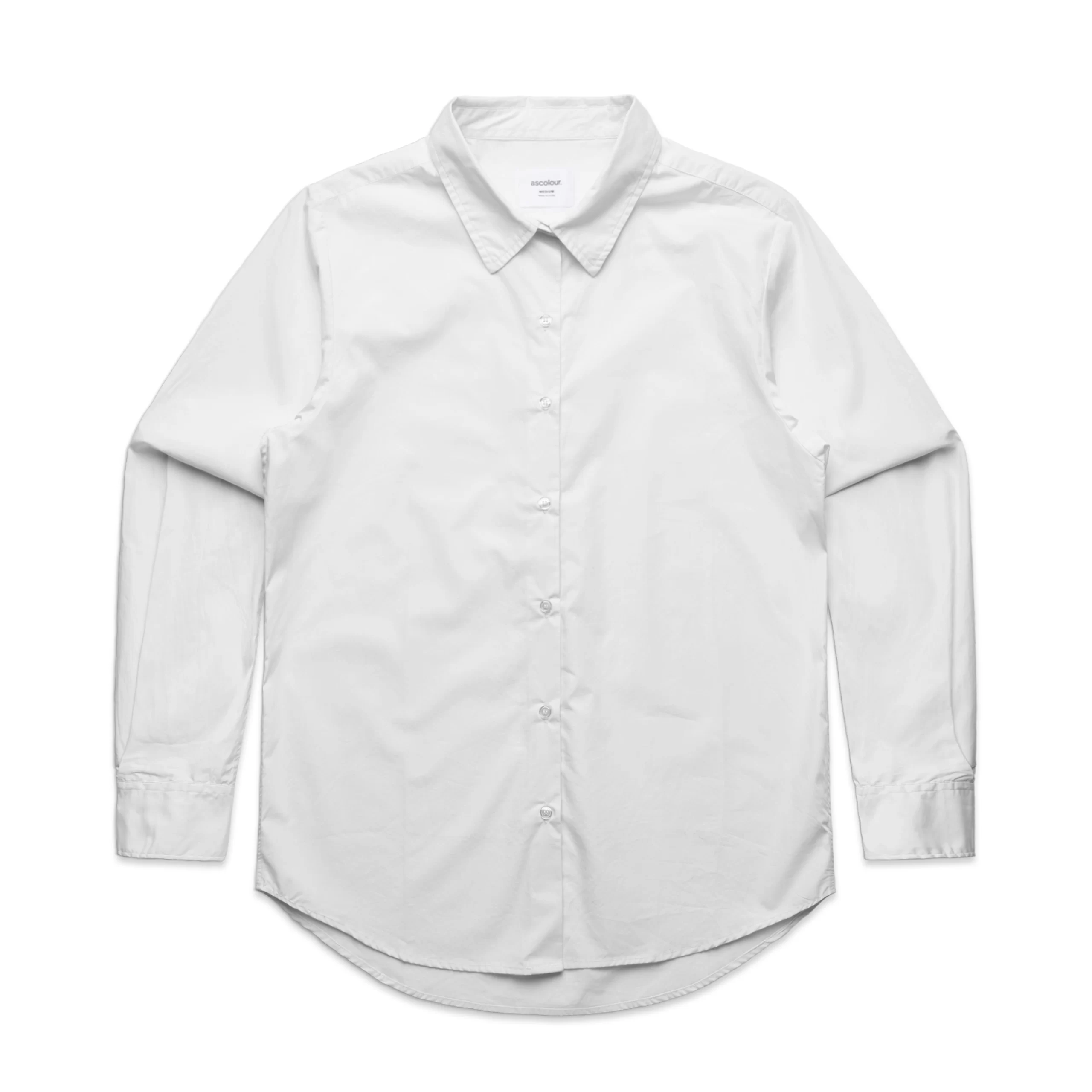ASColour Womens Poplin Shirt white scaled ASColour Womens Poplin Shirt white scaled