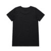 ASColour Womens Shallow Scoop Tee black back ASColour Womens Shallow Scoop Tee black back