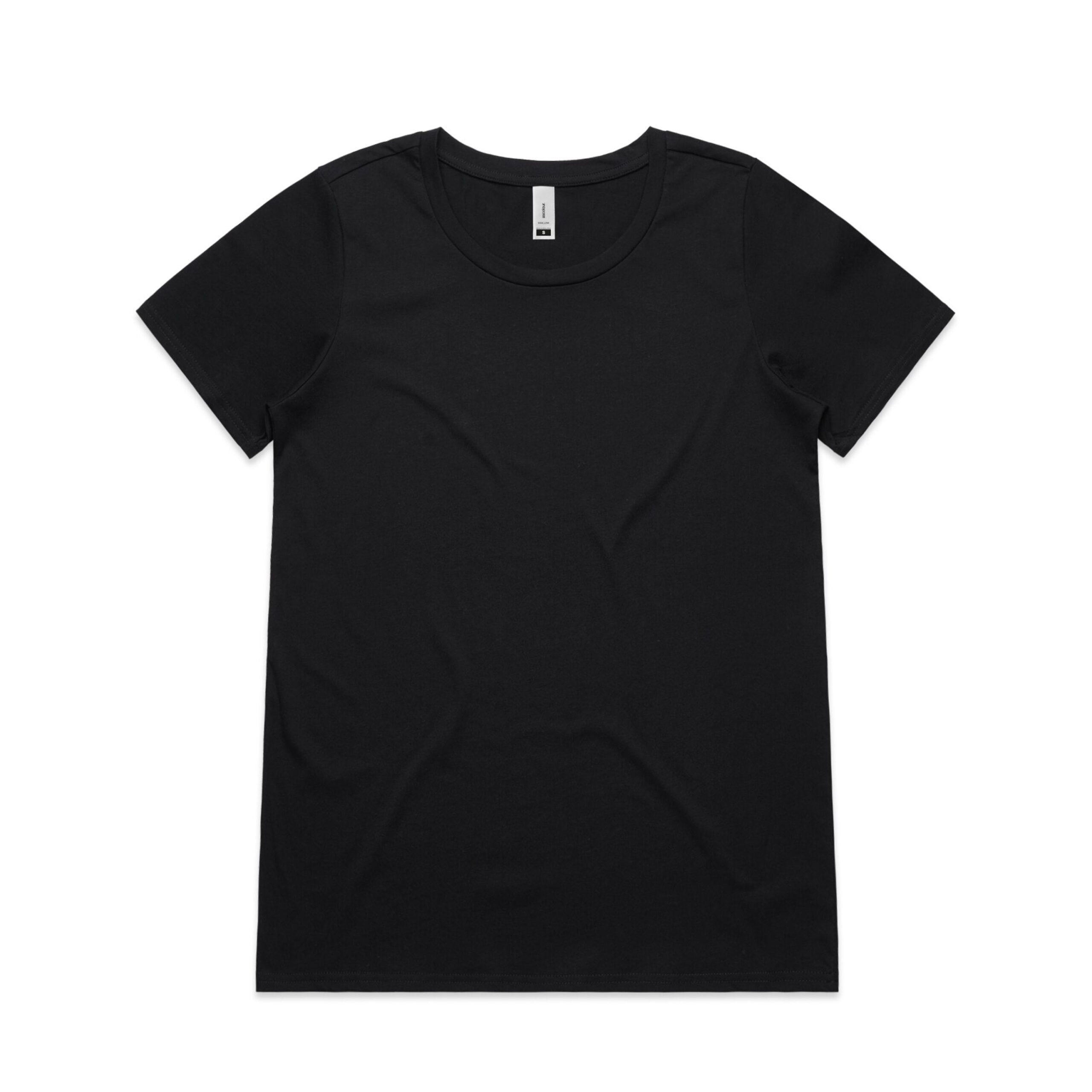 ASColour Womens Shallow Scoop Tee black scaled ASColour Womens Shallow Scoop Tee black scaled