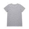 ASColour Womens Shallow Scoop Tee grey marle back ASColour Womens Shallow Scoop Tee grey marle back