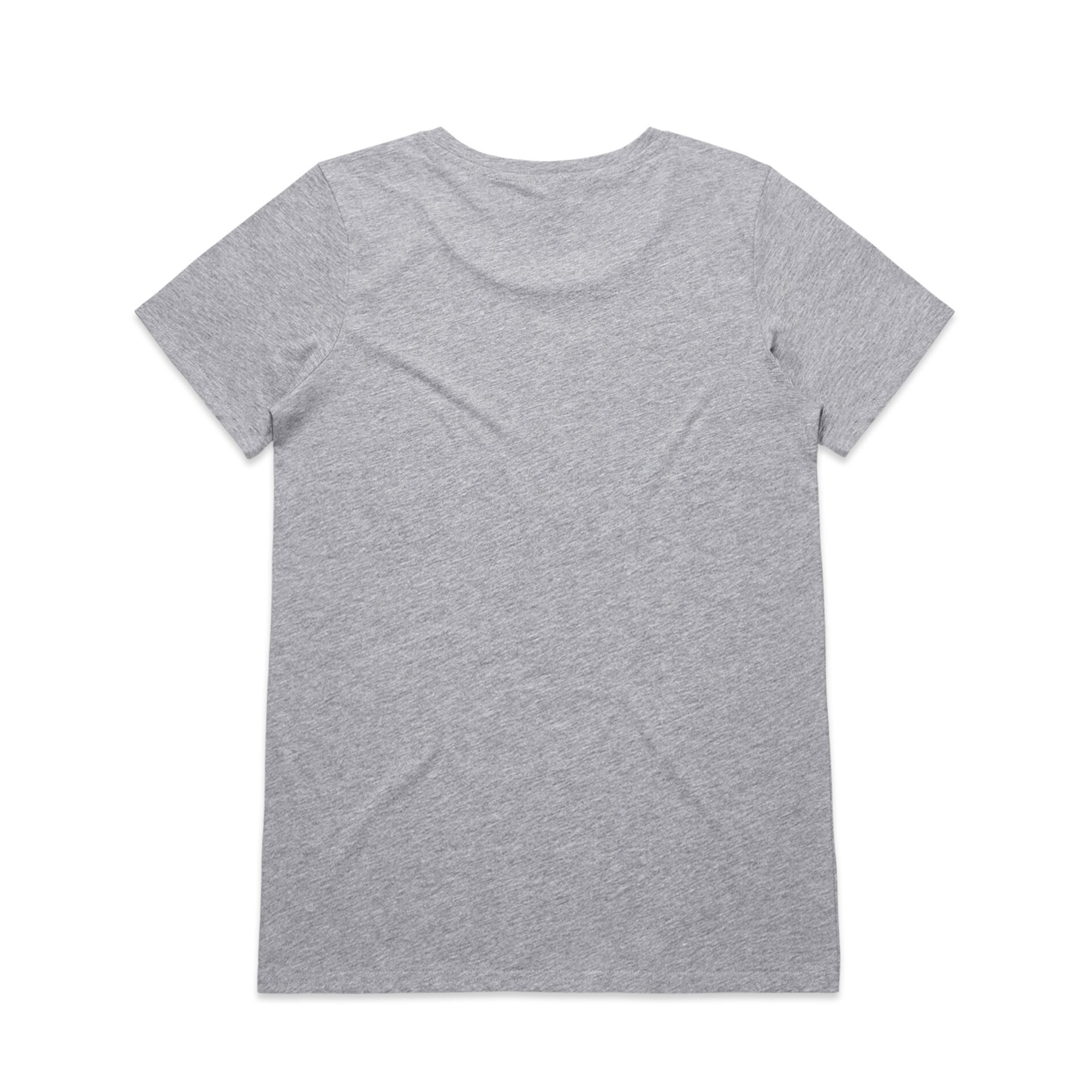ASColour Womens Shallow Scoop Tee grey marle back ASColour Womens Shallow Scoop Tee grey marle back