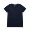 ASColour Womens Shallow Scoop Tee navy scaled ASColour Womens Shallow Scoop Tee navy scaled