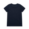 ASColour Womens Shallow Scoop Tee navy back ASColour Womens Shallow Scoop Tee navy back