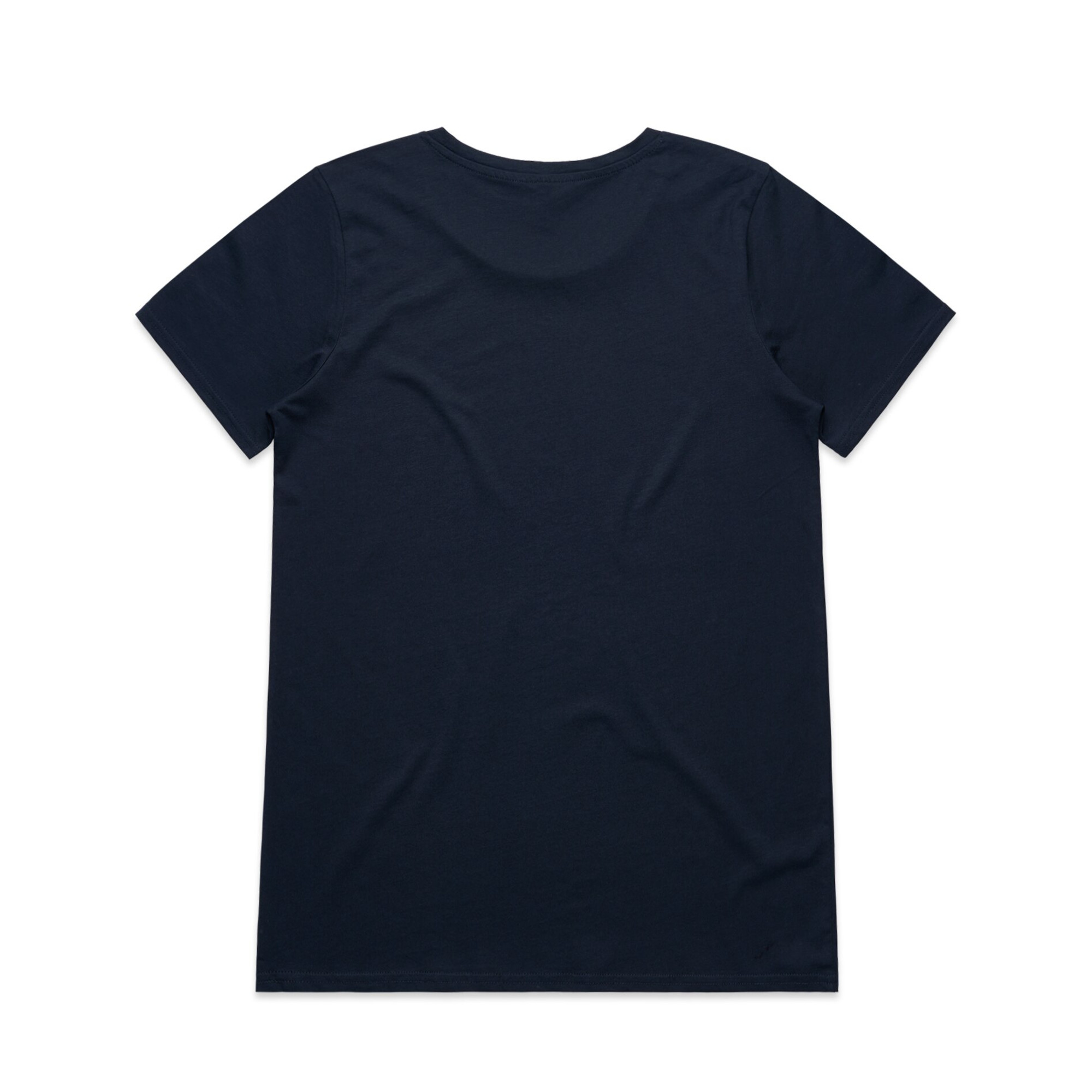 ASColour Womens Shallow Scoop Tee navy back ASColour Womens Shallow Scoop Tee navy back