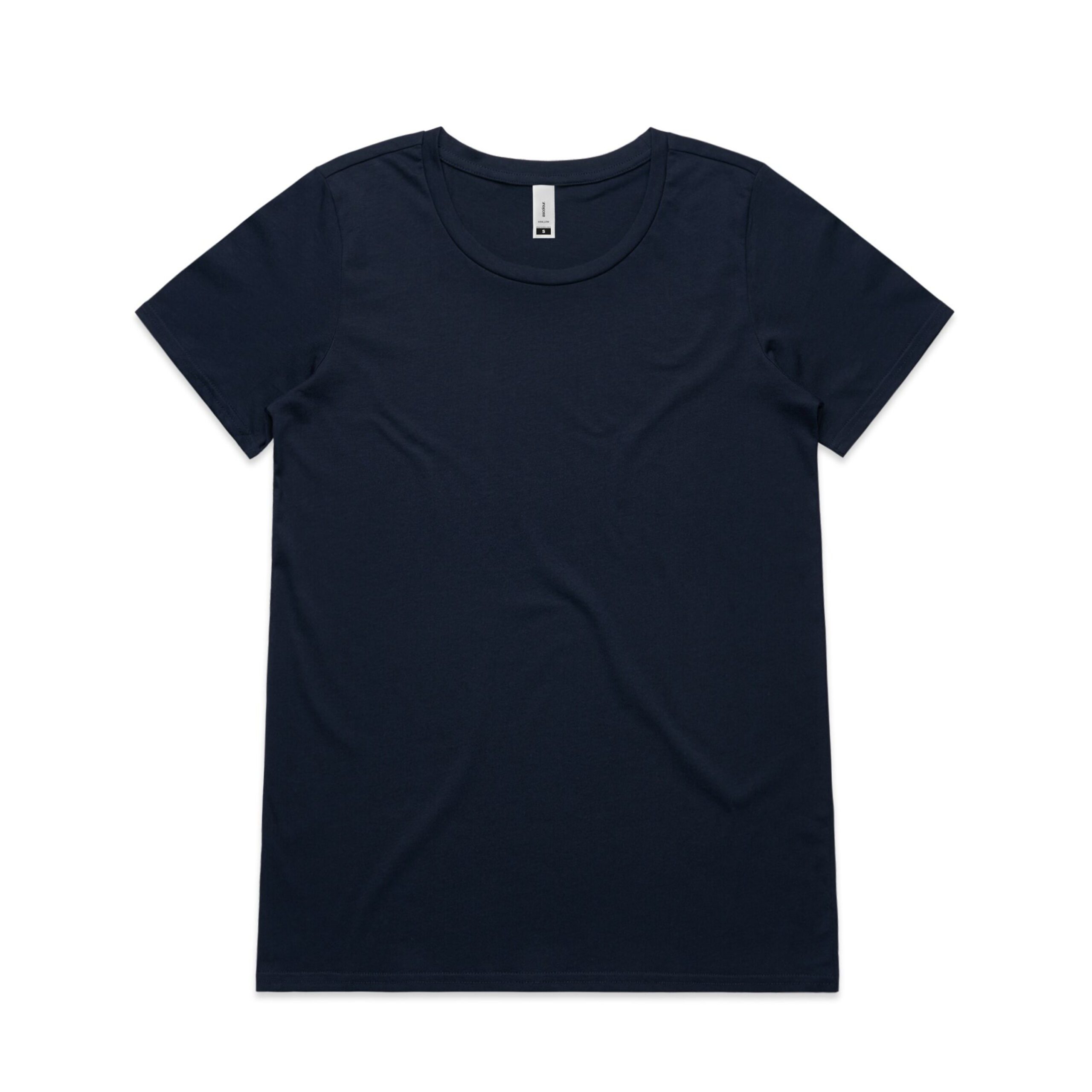 ASColour Womens Shallow Scoop Tee navy scaled ASColour Womens Shallow Scoop Tee navy scaled