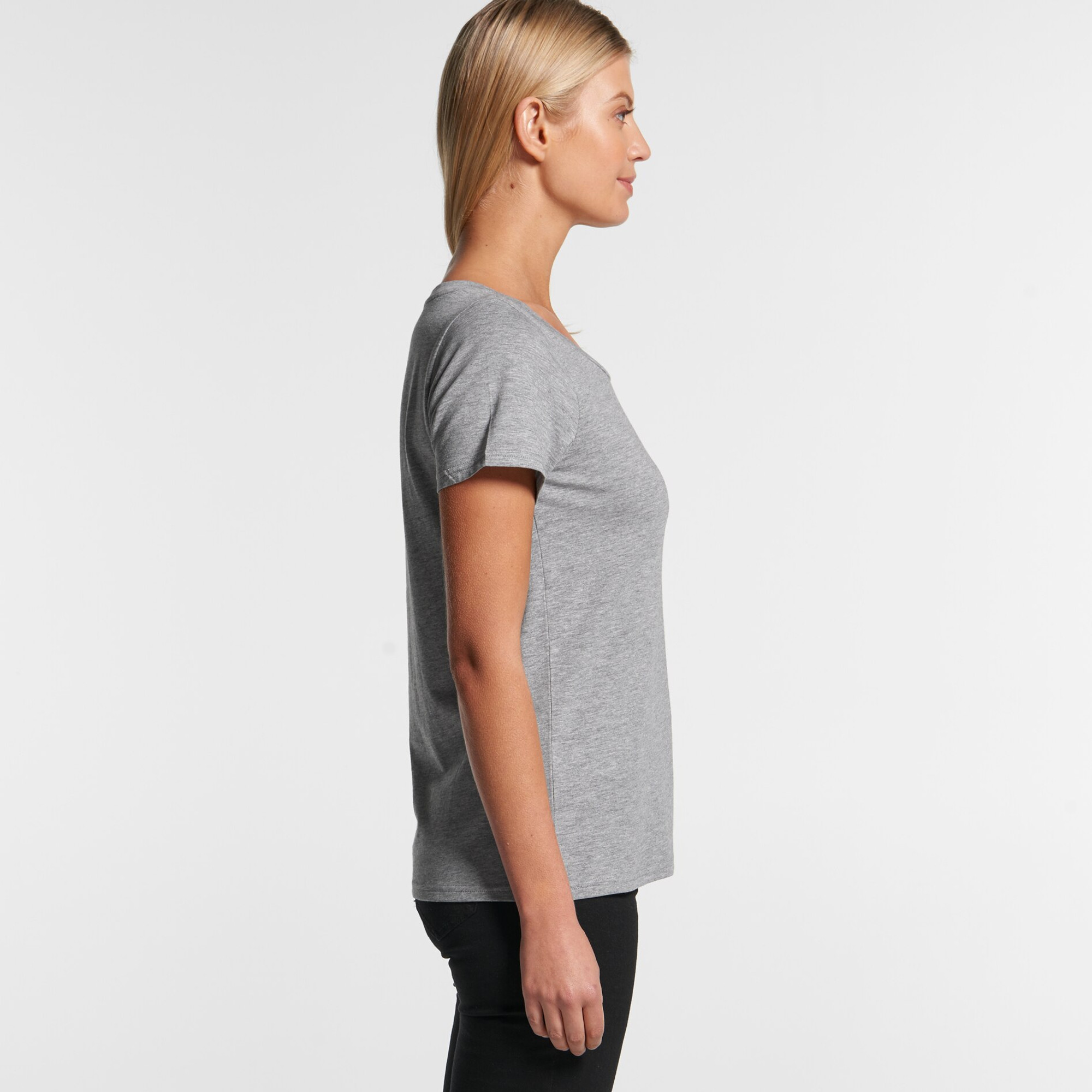ASColour Womens Shallow Scoop Tee side ASColour Womens Shallow Scoop Tee side