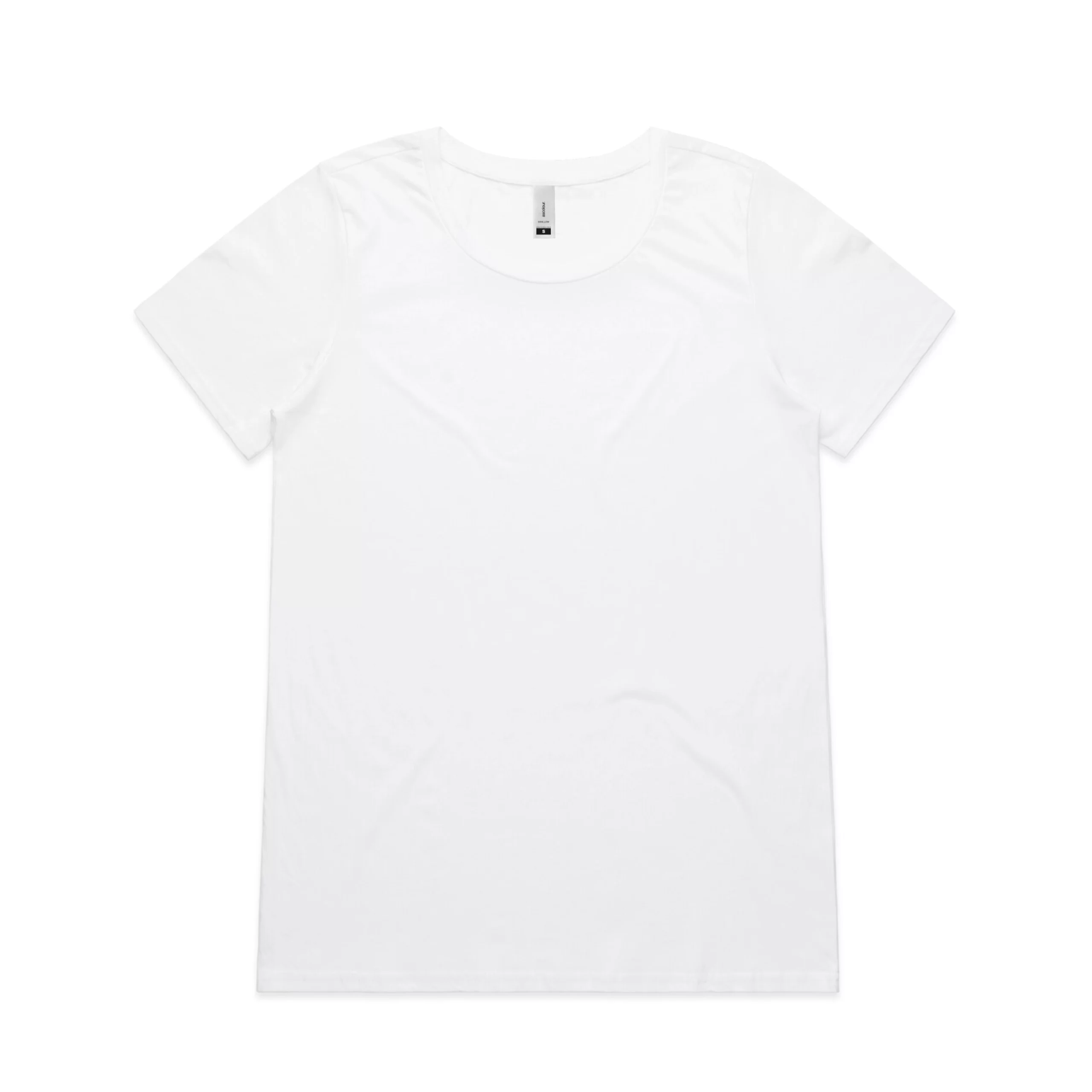 ASColour Womens Shallow Scoop Tee white scaled ASColour Womens Shallow Scoop Tee white scaled
