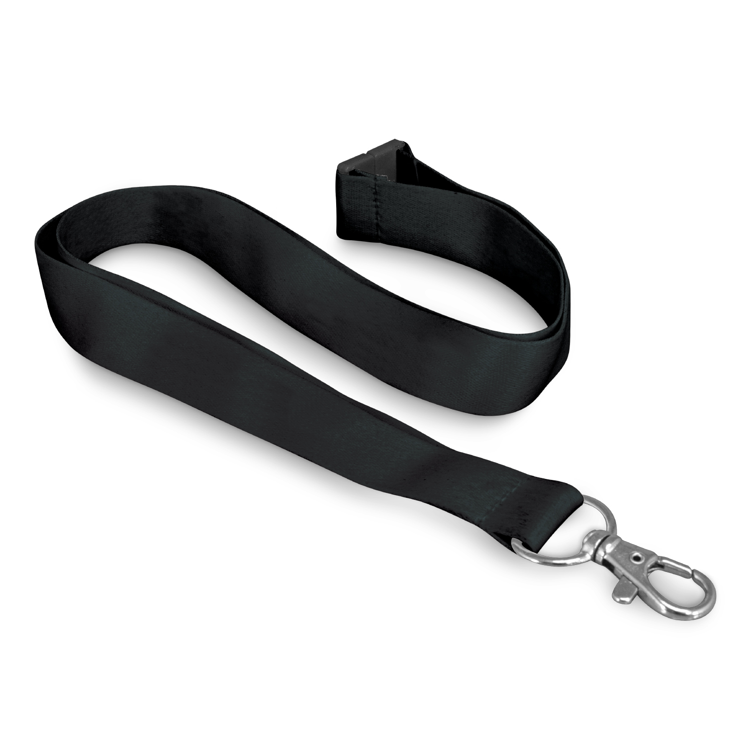 Alexandra Soft Touch Logo Lanyard black Alexandra Soft Touch Logo Lanyard black