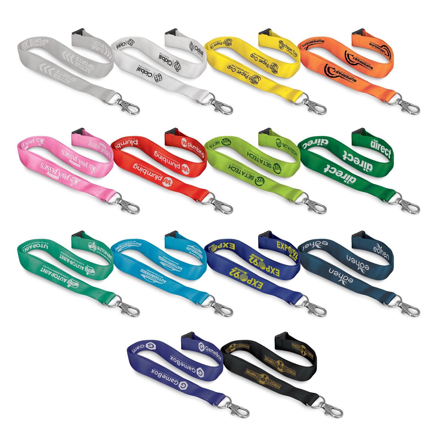 Alexandra Soft Touch Logo Lanyard feature Alexandra Soft Touch Logo Lanyard feature