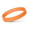 Dover Silicone Wrist Band Glow in the Dark orange