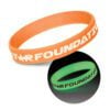 Dover Silicone Wrist Band Glow in the Dark poly bag with label
