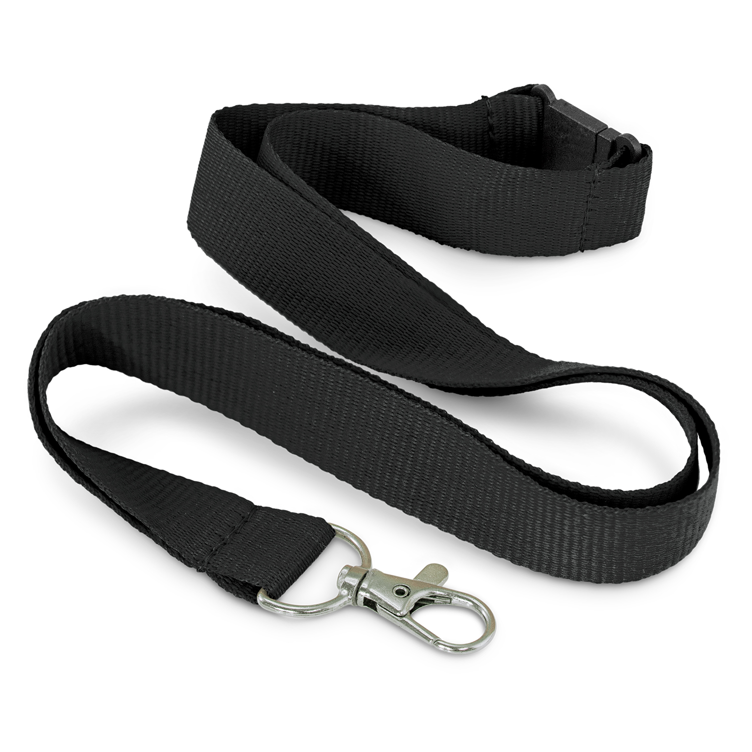 Stroud RPET Lanyard black Stroud RPET Lanyard black