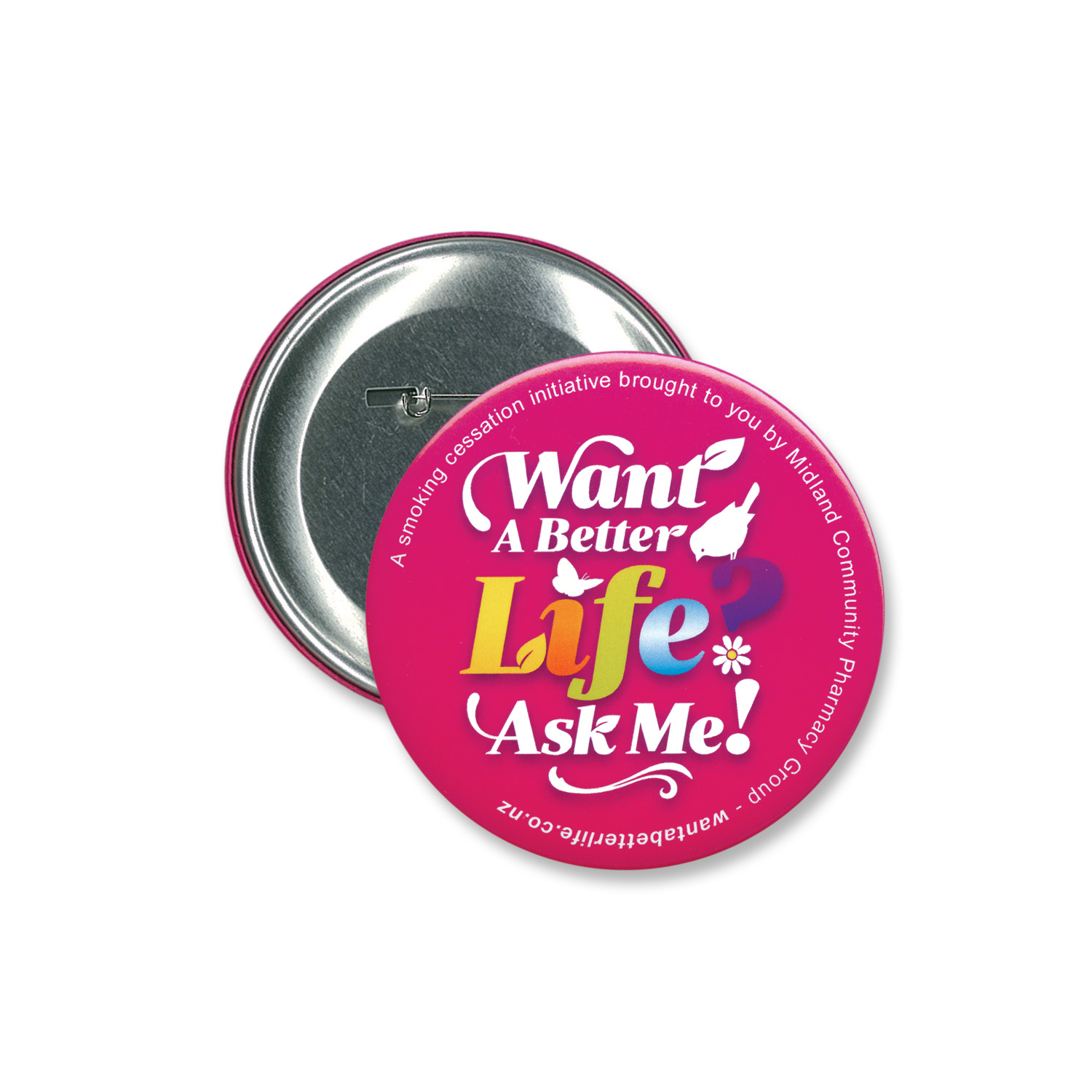 Euroa Button Badge Round 90mm main Euroa Button Badge Round 90mm main