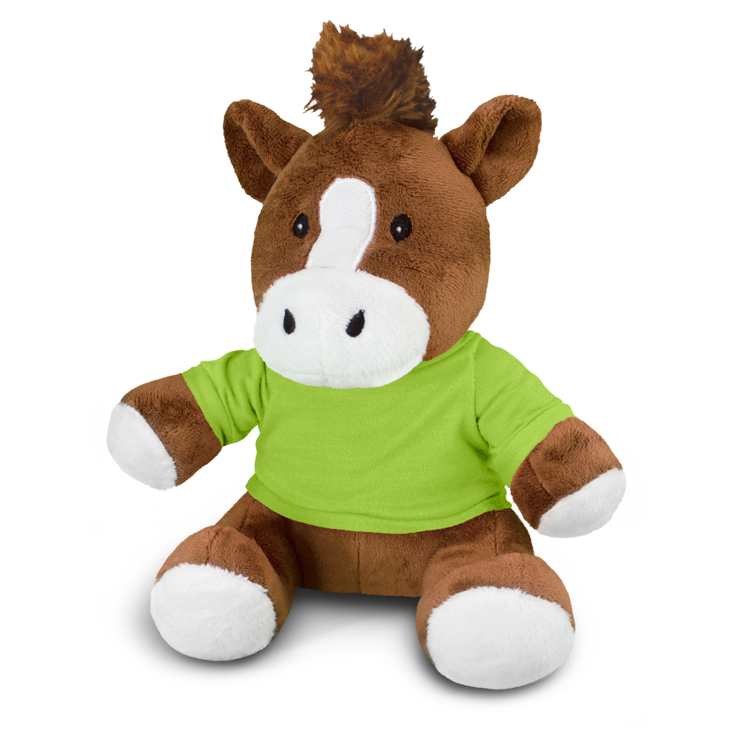 Horse Plush Toy bright green Horse Plush Toy bright green