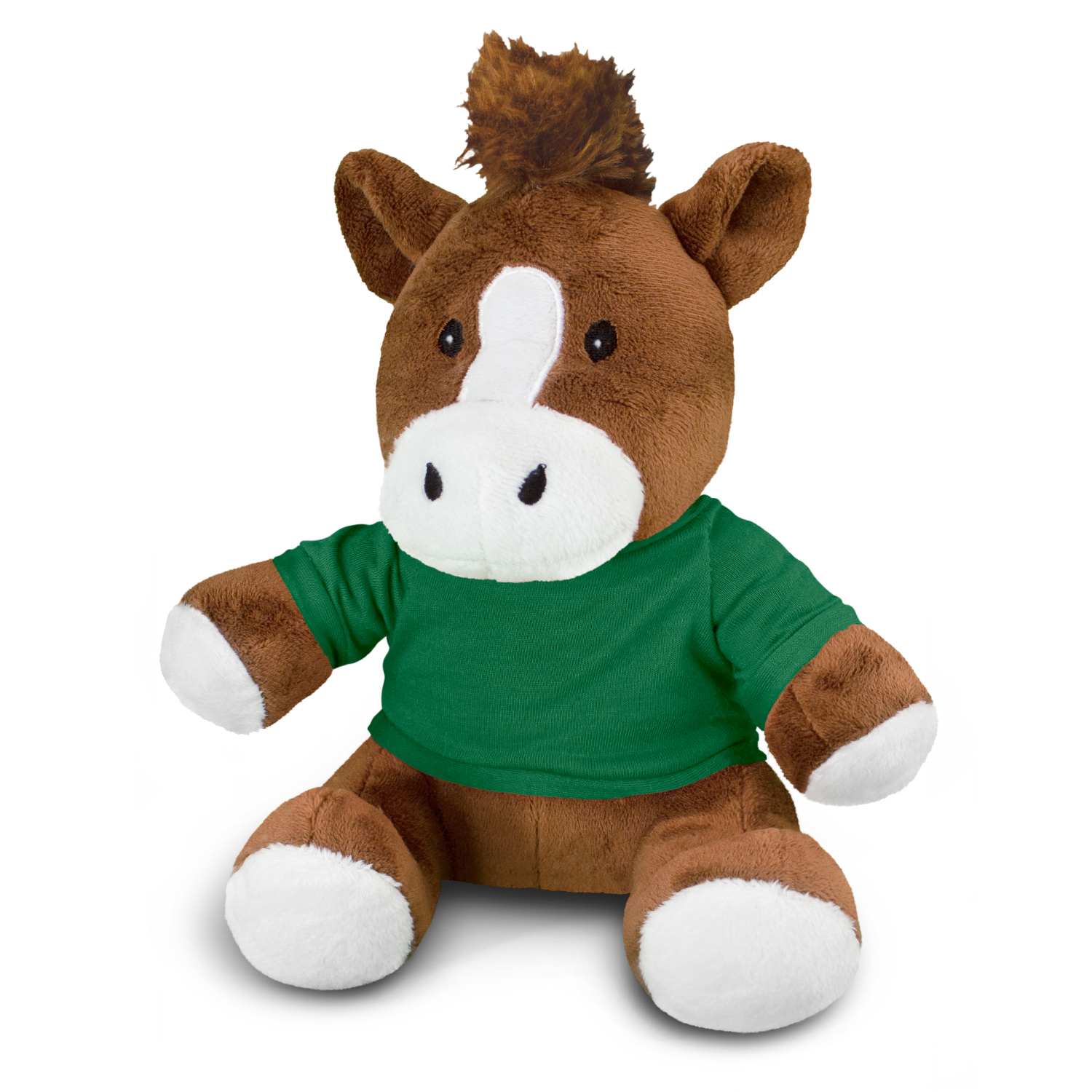 Horse Plush Toy dark green Horse Plush Toy dark green