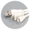 Maffra Bamboo Charging Cable Key Ring Round cords