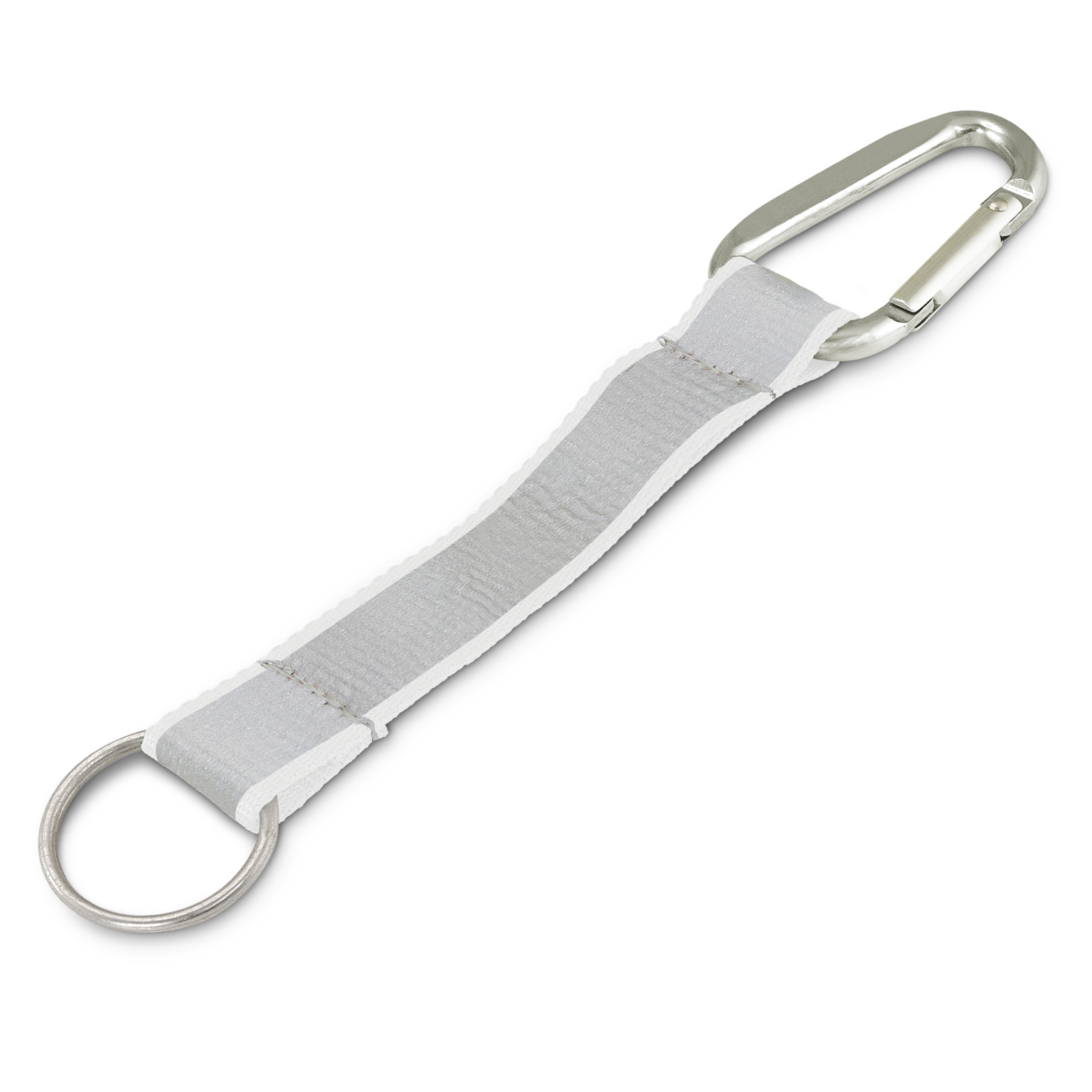 Nabiac Reflector Key Ring white Nabiac Reflector Key Ring white