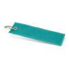 Oakey Woven Key Ring teal