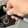 Quorn Tyre Pressure Gauge Key Ring black feature Quorn Tyre Pressure Gauge Key Ring black feature