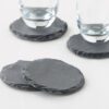 Leeman Slate Coaster Set of 4 feature Leeman Slate Coaster Set of 4 feature