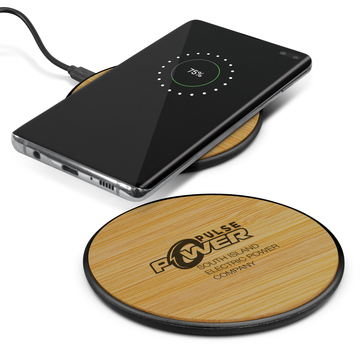 Shoreham Bamboo 5W Wireless Charger main Shoreham Bamboo 5W Wireless Charger main