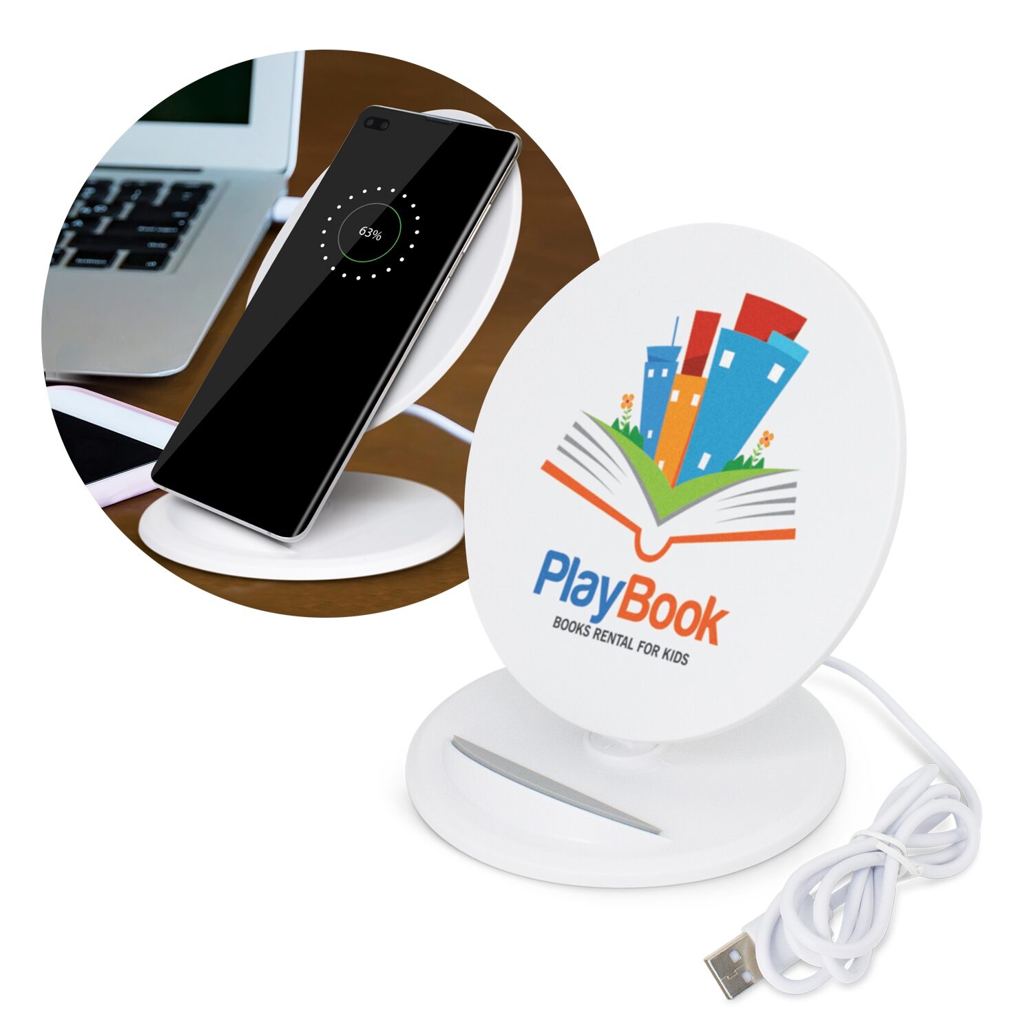Urana Wireless Charging Stand Round main