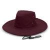 Frankston Wide Brim Hat burgundy Frankston Wide Brim Hat burgundy