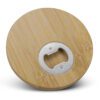 Hay Bamboo Bottle Opener Coaster Round detail Hay Bamboo Bottle Opener Coaster Round detail